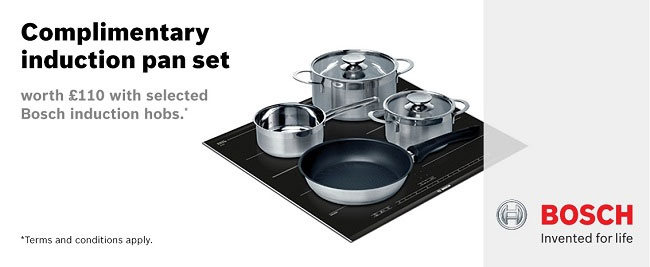 Bosch complimentary induction pan set